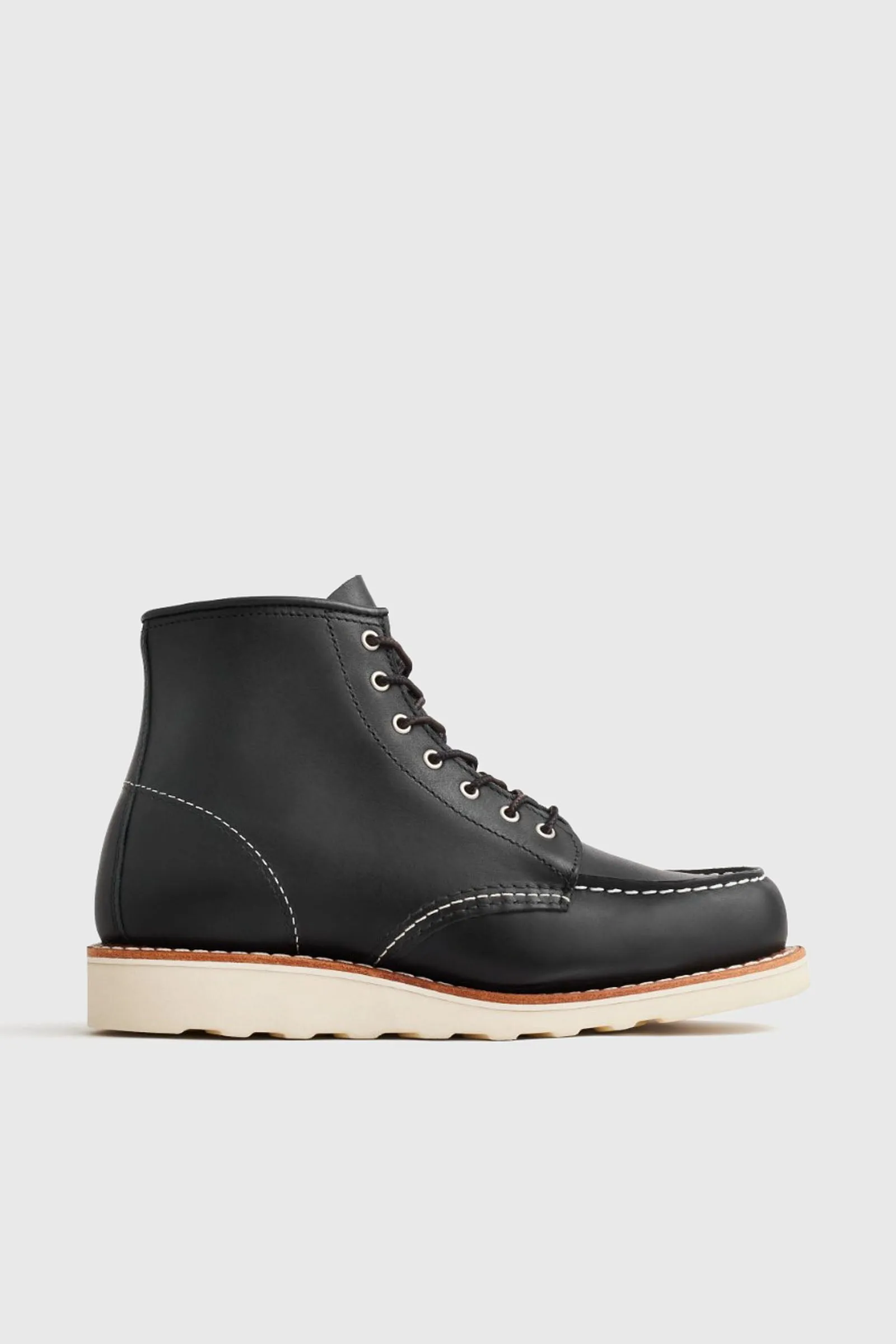 Red Wing Stivaletto 6-Inch Classic Moc in Pelle Nero