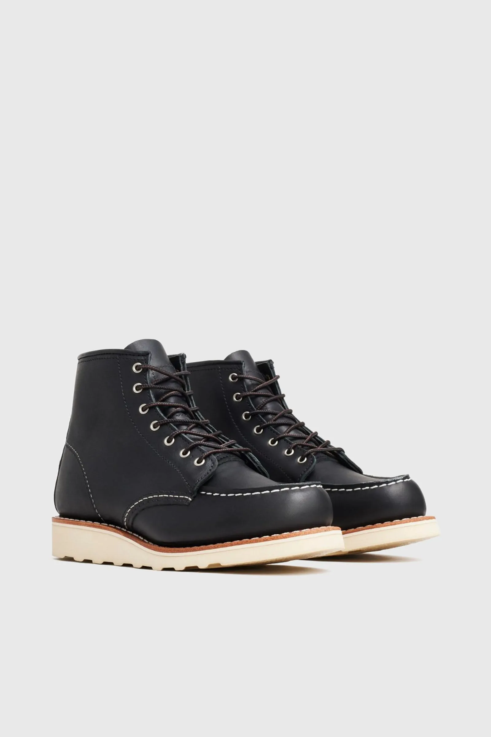 Red Wing Stivaletto 6-Inch Classic Moc in Pelle Nero