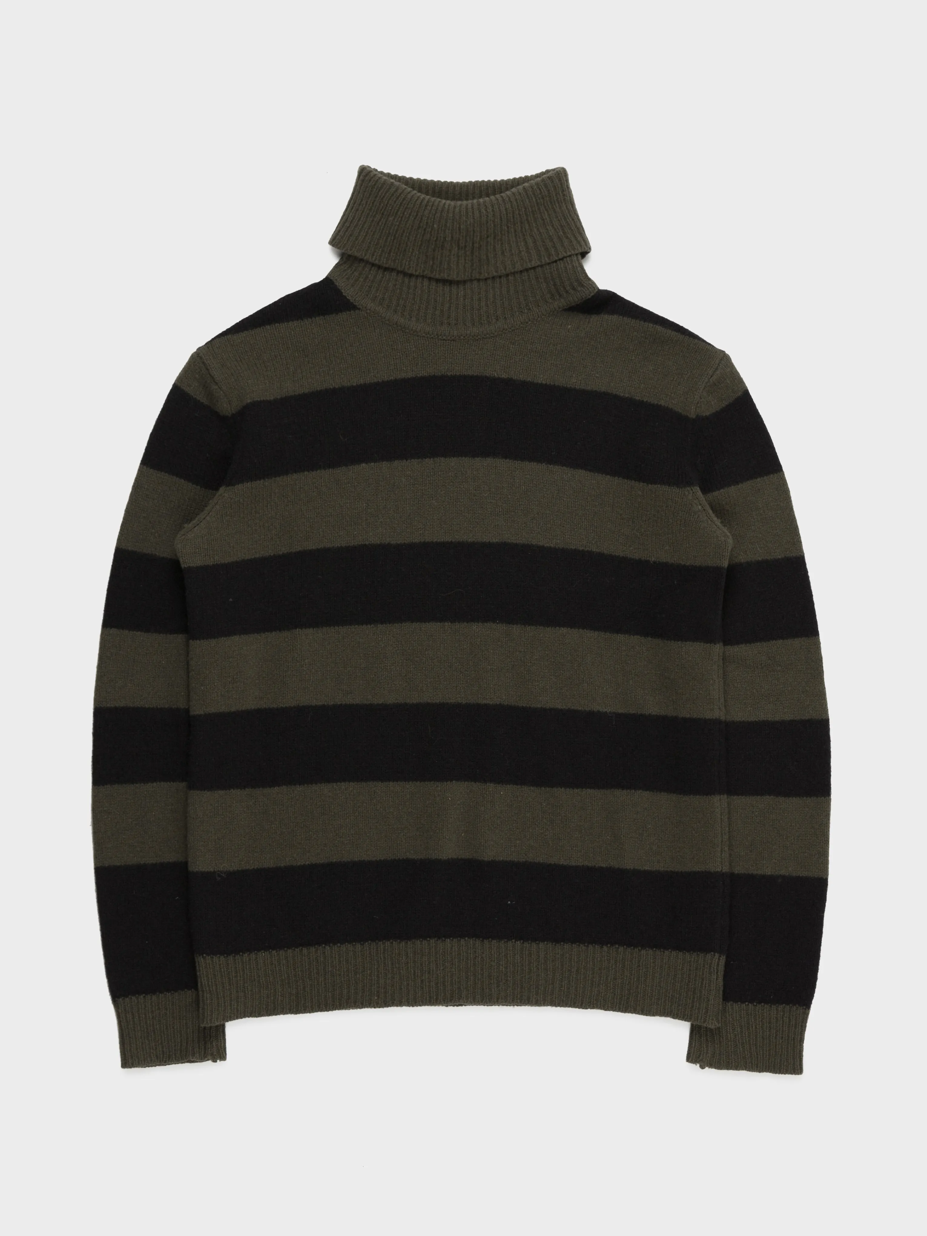 'RIOT! RIOT! RIOT!' Striped Turtleneck