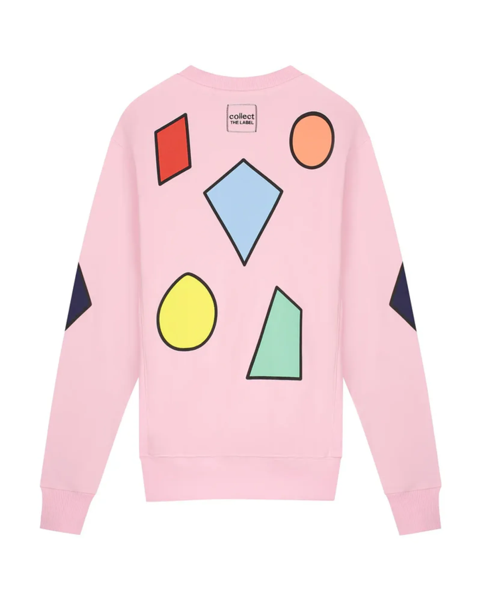 Rosy Geometric Delight Sweater