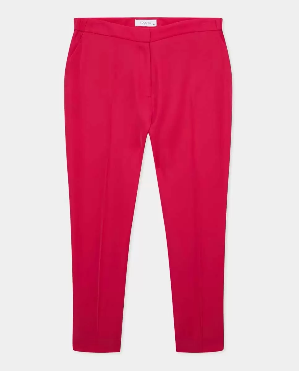 Rubber Skinny Suit Pants - Pink