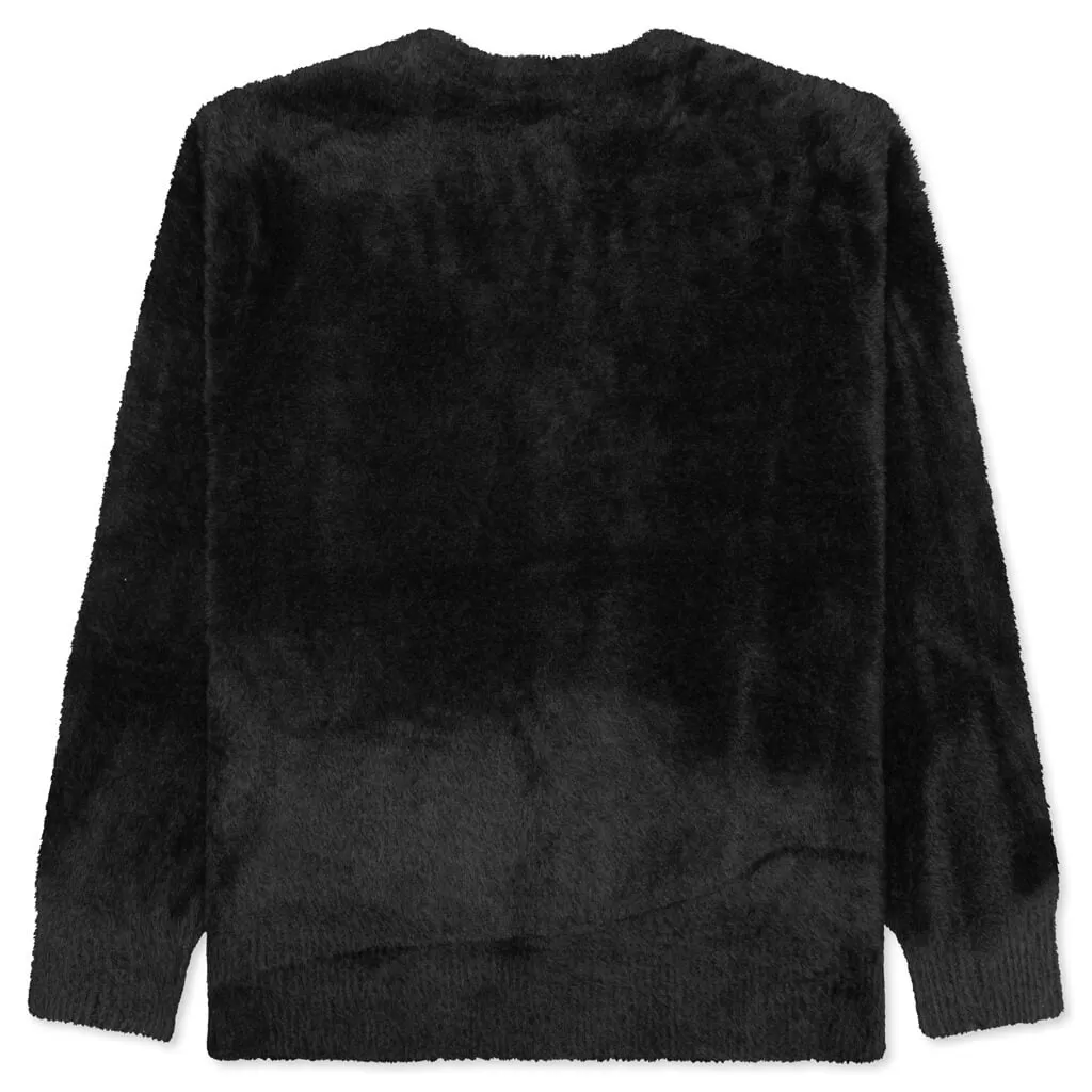 Shaggy Cardigan - Black