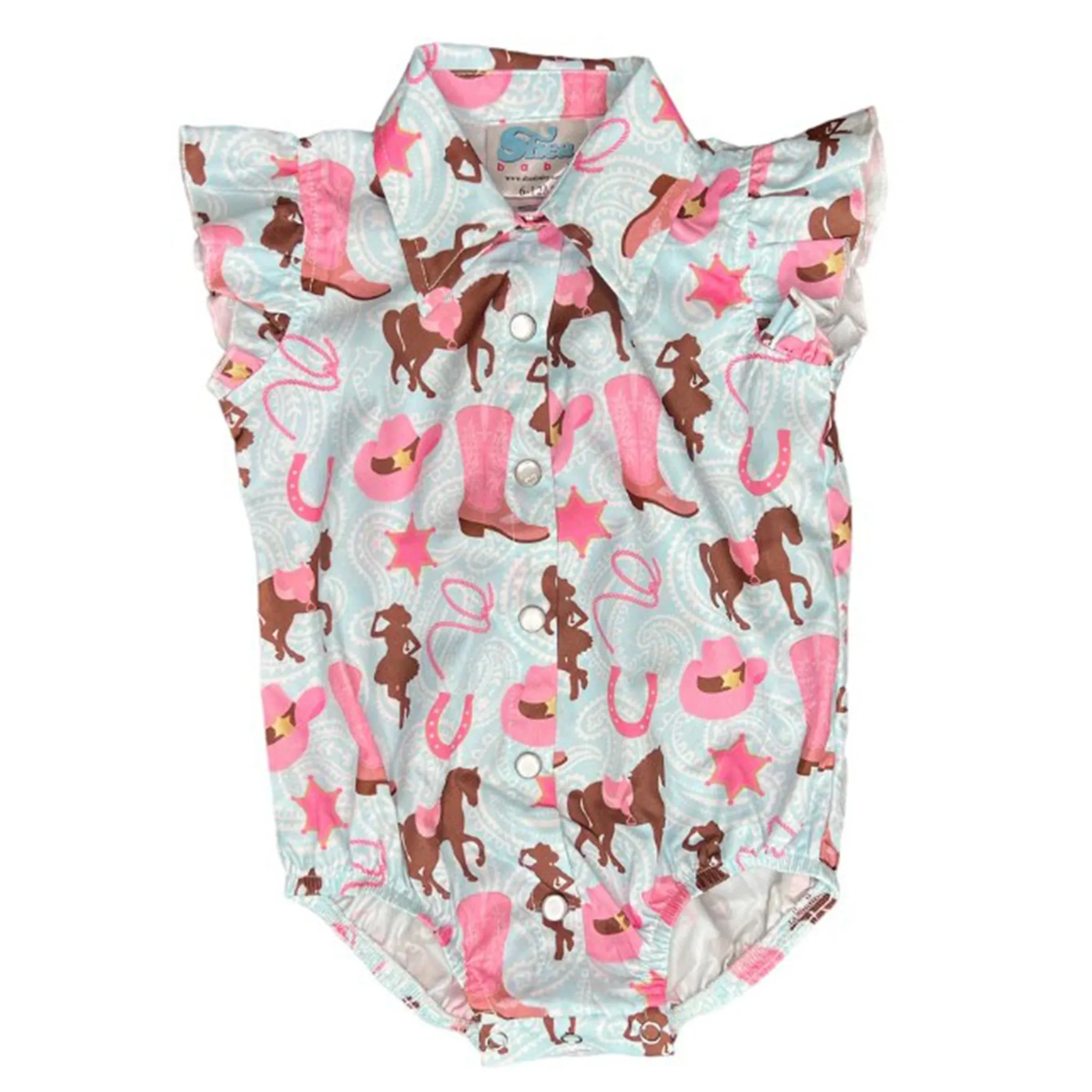 Shea Baby Infant/Toddler Horse Ruffle Onesie