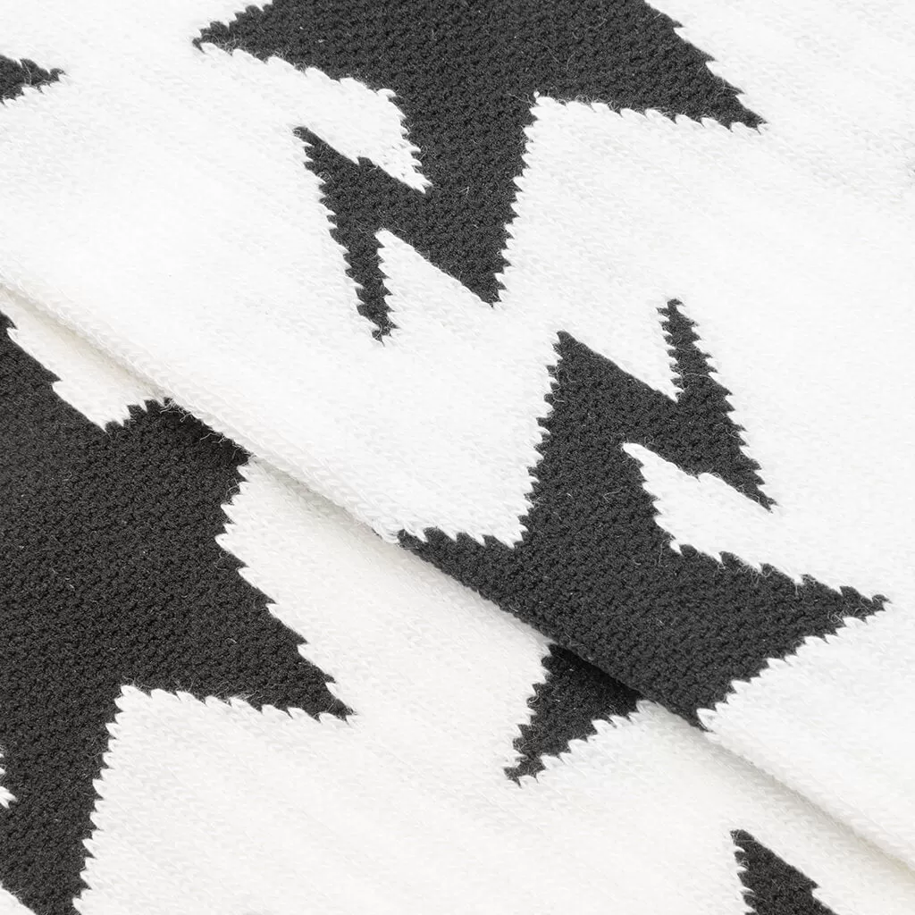 STA Pattern Socks - White