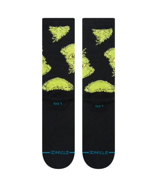 Stance Socks - FTP Grinch Mean One Crew Socks