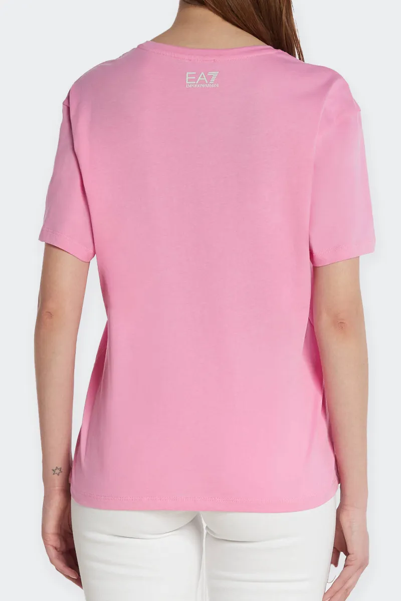 T-SHIRT MANICA CORTA REGULAR FIT ROSA