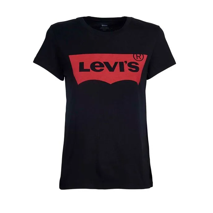 T-SHIRT THE PERFECT GRAPHIC TEE WITH LOGO Woman Black Red