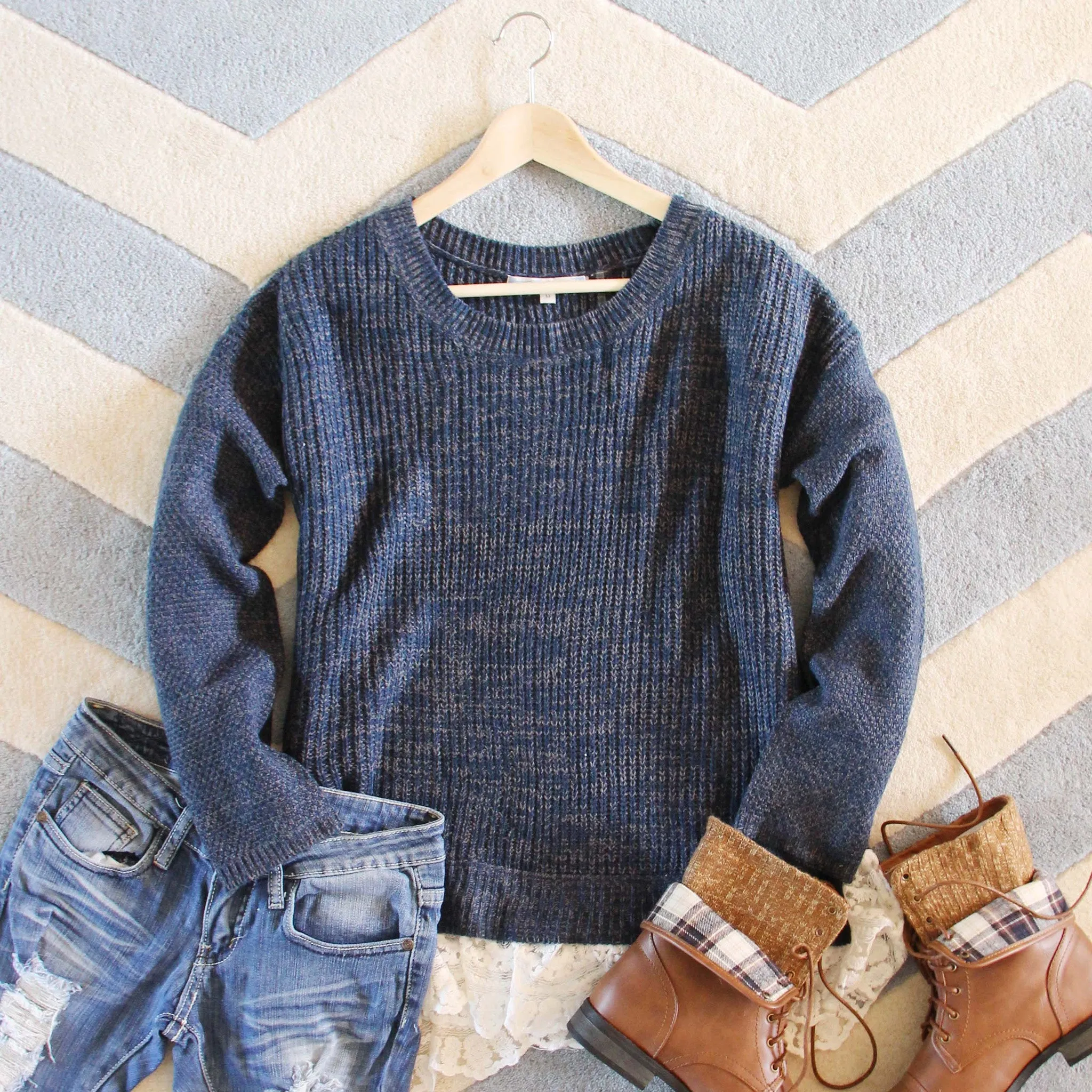 The Boyfriend Lace Sweater