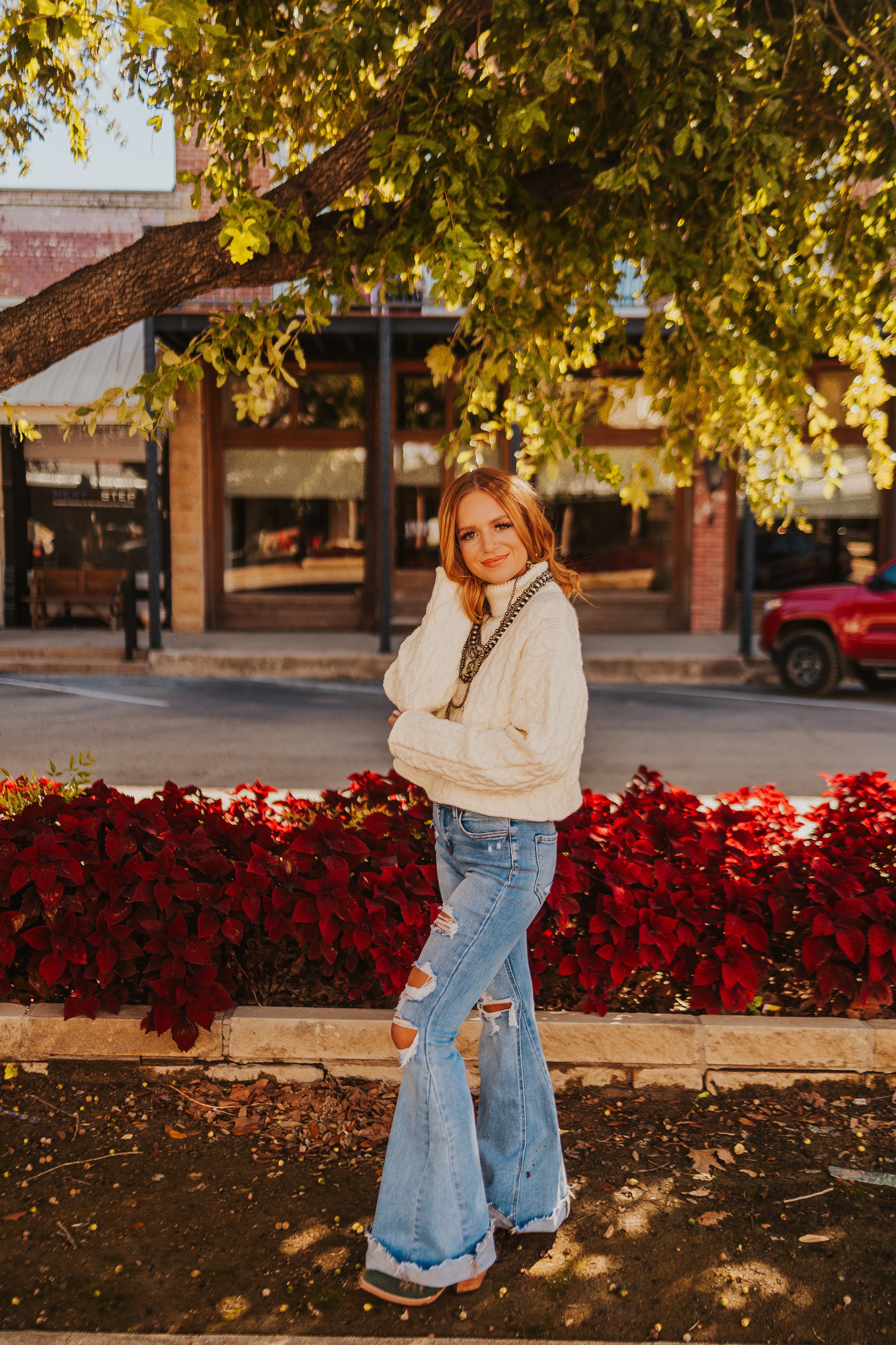 The Let’s Get Cozy Sweater in Ivory