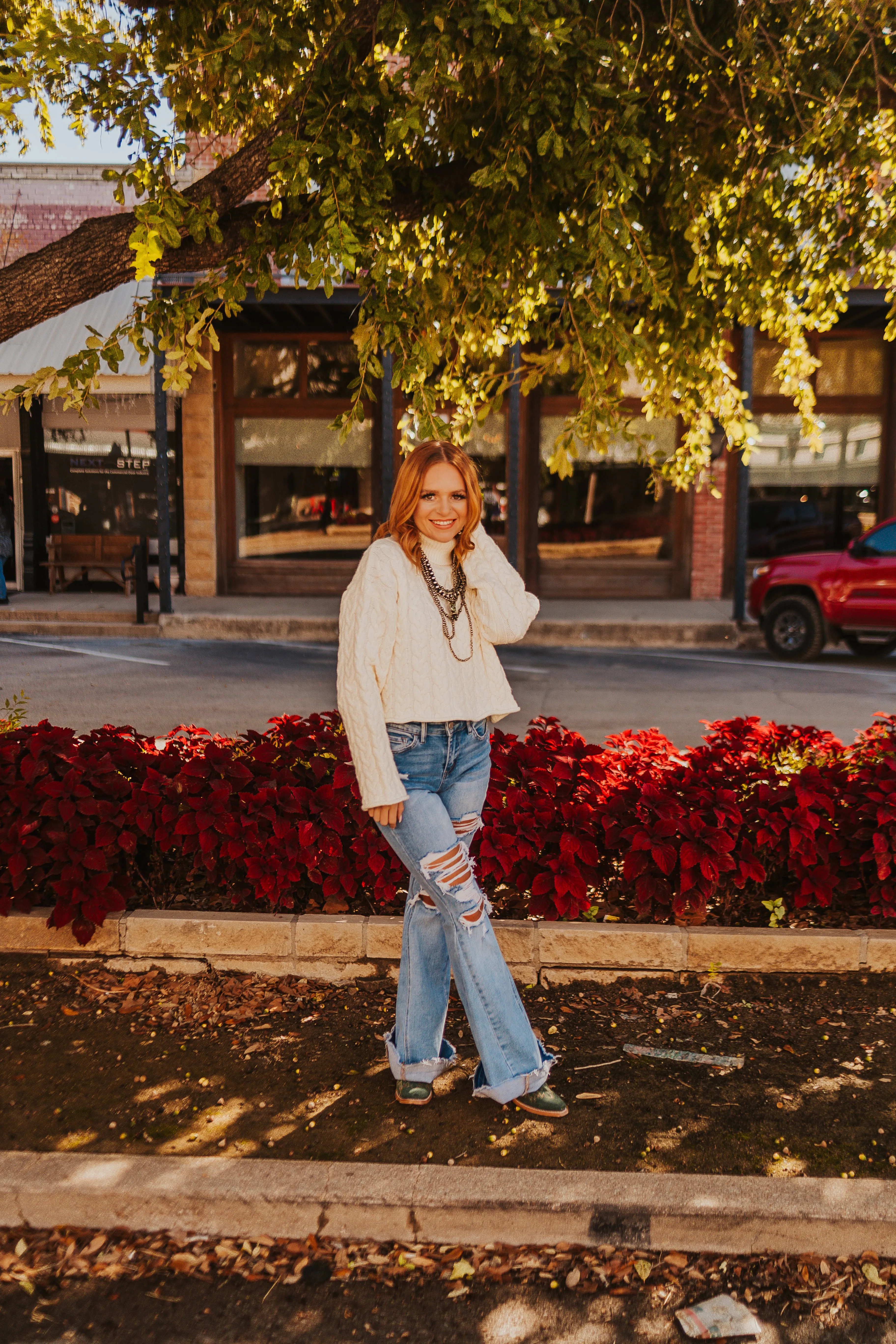 The Let’s Get Cozy Sweater in Ivory