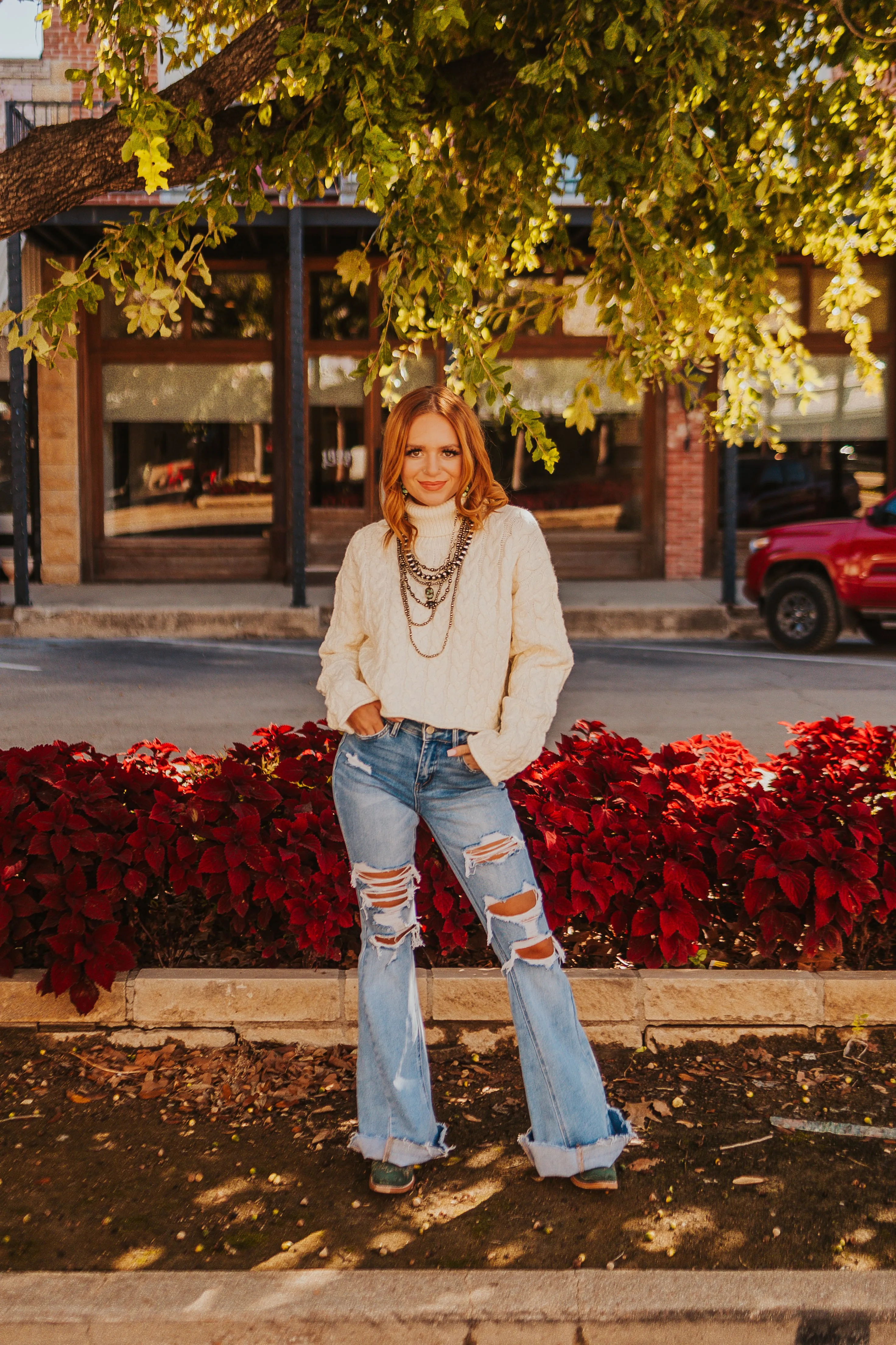 The Let’s Get Cozy Sweater in Ivory