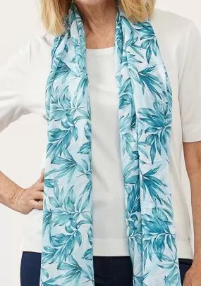 Tide Leaf Print Scarf