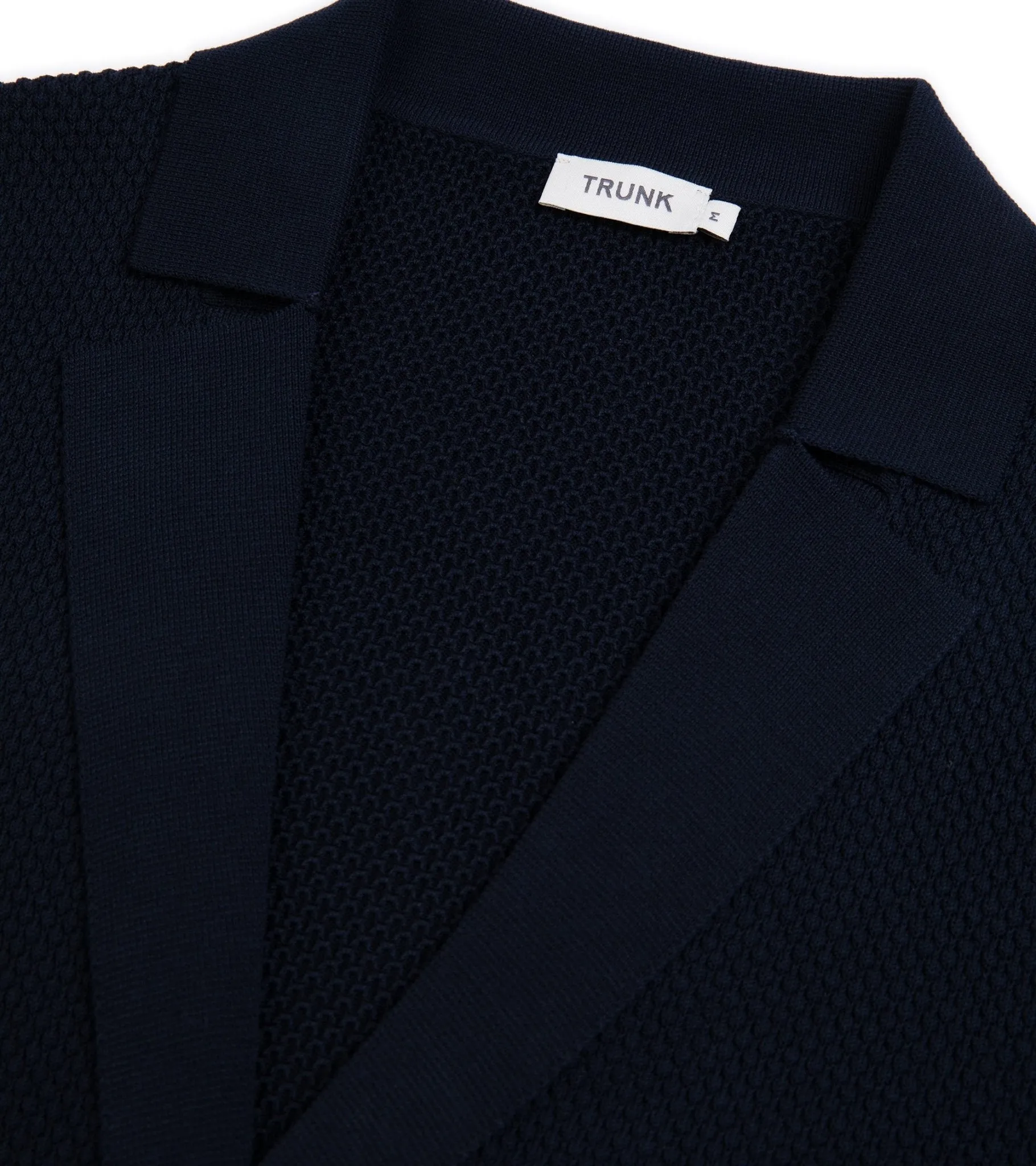 Trunk Waverton Organic Cotton Knit Blazer: Navy