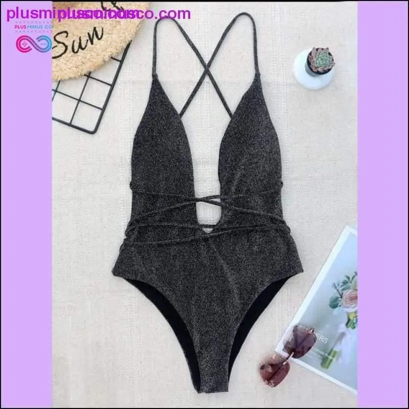 Women Swimwear Sexy high cut one piece Backless