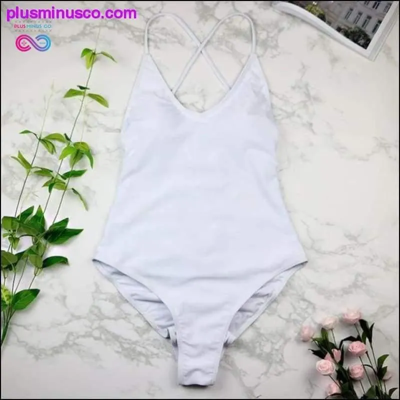 Women Swimwear Sexy high cut one piece Backless