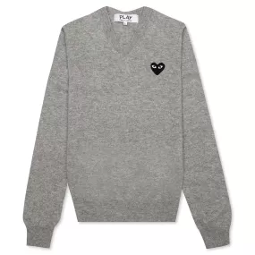 Women's Knit Sweater - Grey