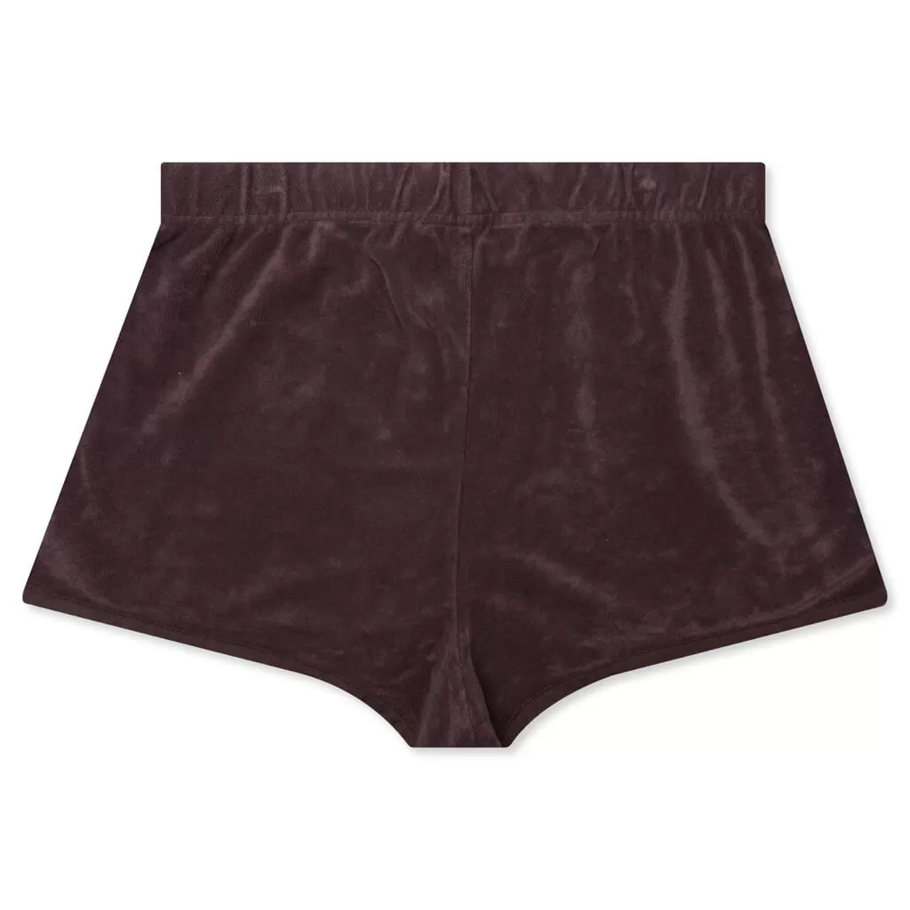 Women's Terry Beach Short - Plum